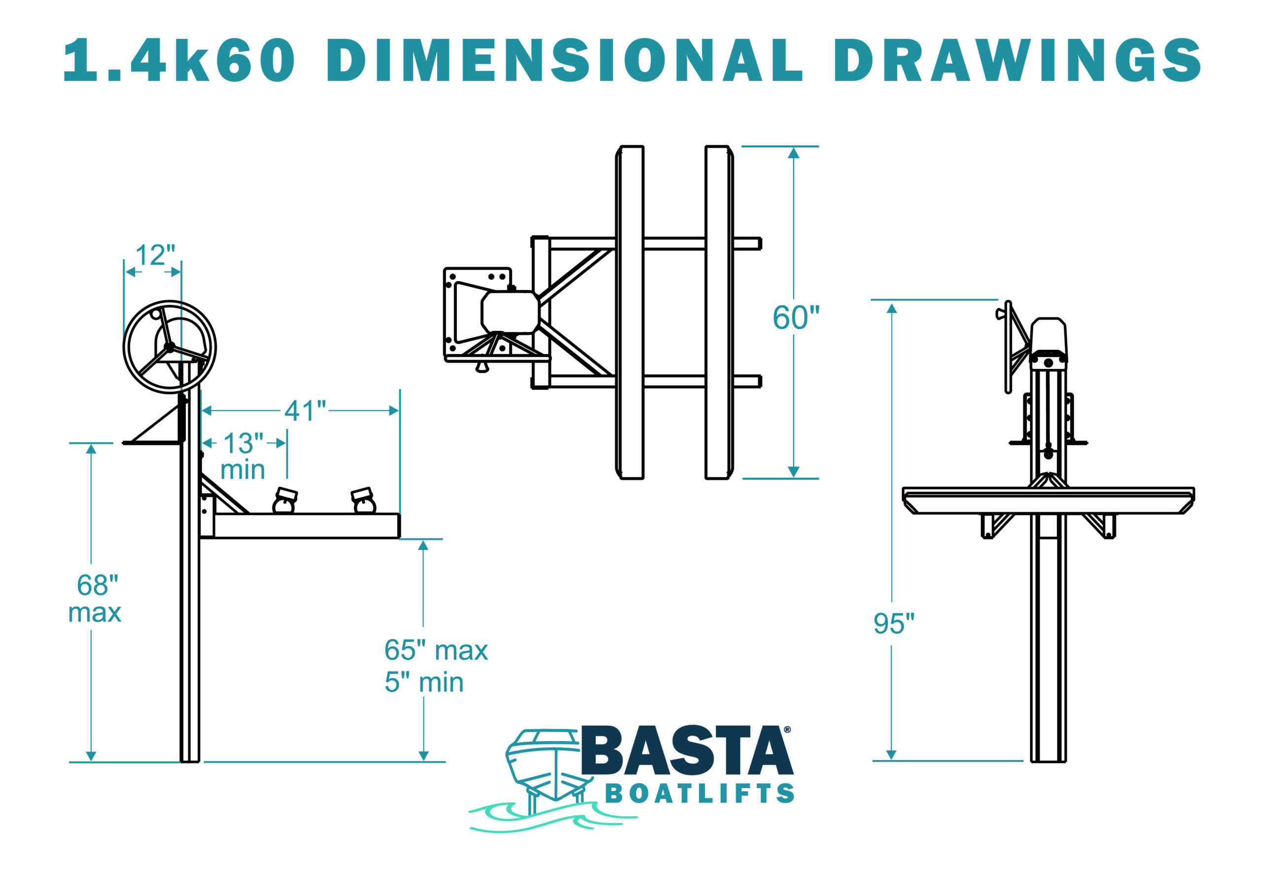 1400 LB CAPACITY MANUAL LIFT - Image 3
