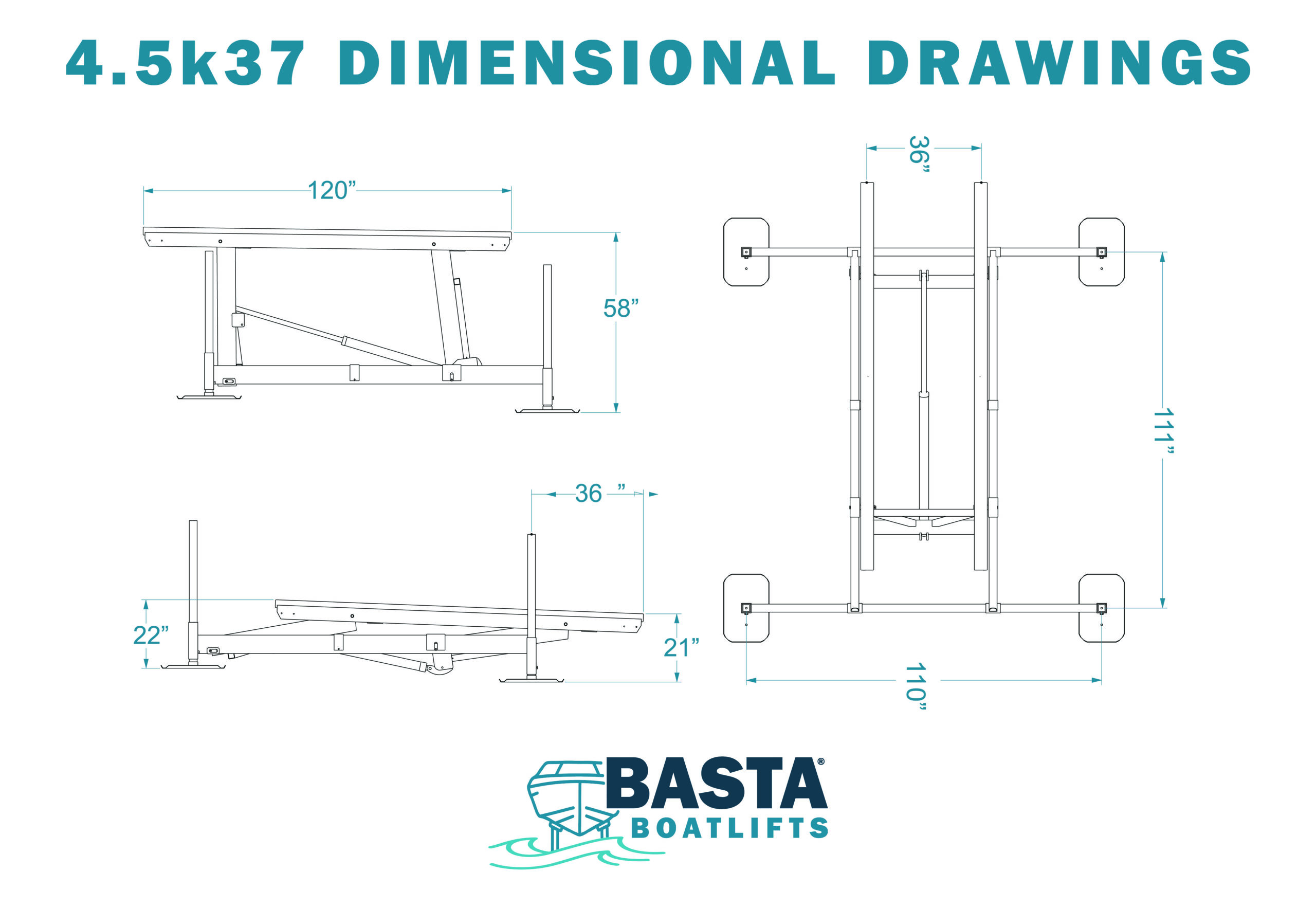 4500 LBS Capacity Boat Lift - Image 4